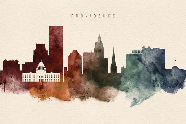 Rhode Island: Providence Desert Skyline by WallDecorAddict