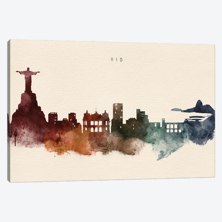 Rio De Janeiro Desert Skyline Canvas Print #WDA2443} by WallDecorAddict Canvas Artwork