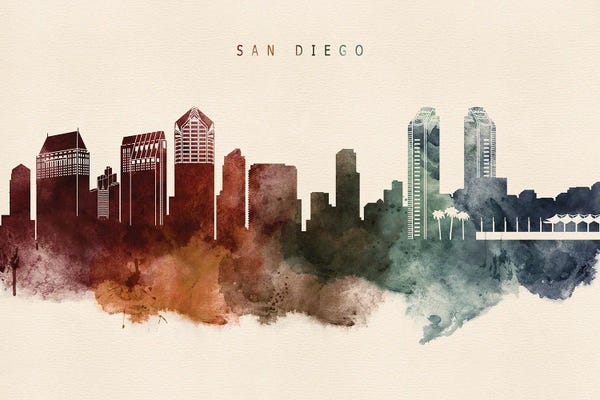 WallDecorAddict: San Diego Desert Skyline by WallDecorAddict