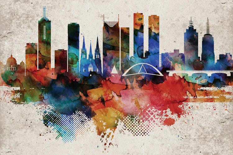 Melbourne Abstract by WallDecorAddict wall art