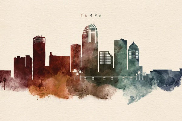 Tampa Bay: Tampa Desert Skyline by WallDecorAddict