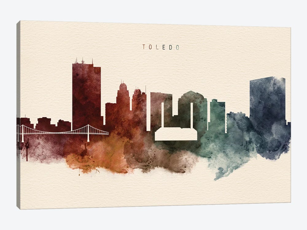 Toledo Desert Skyline by WallDecorAddict 1-piece Canvas Wall Art