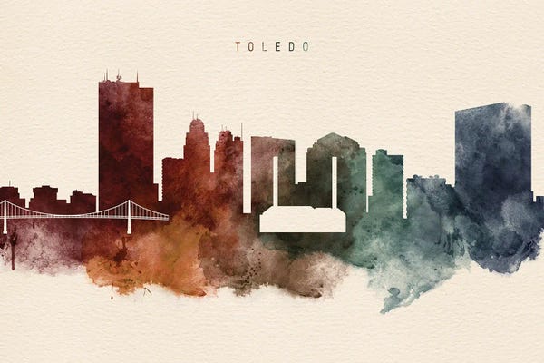 Toledo: Toledo Desert Skyline by WallDecorAddict