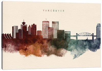 Vancouver Desert Skyline Canvas Art Print - British Columbia Art