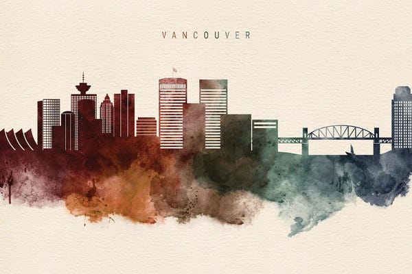 British Columbia: Vancouver Desert Skyline by WallDecorAddict