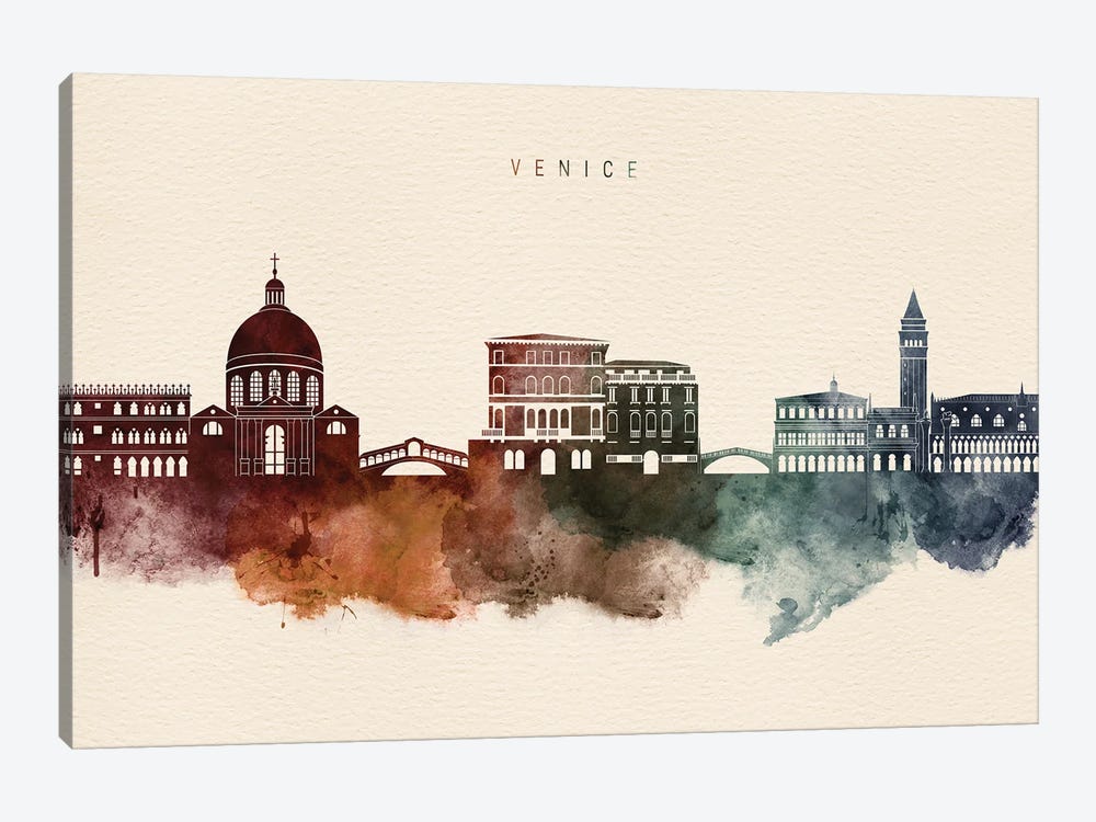 Venice Desert Skyline by WallDecorAddict 1-piece Canvas Wall Art