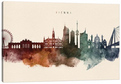 Vienna Desert Skyline Canvas Art Print - Vienna