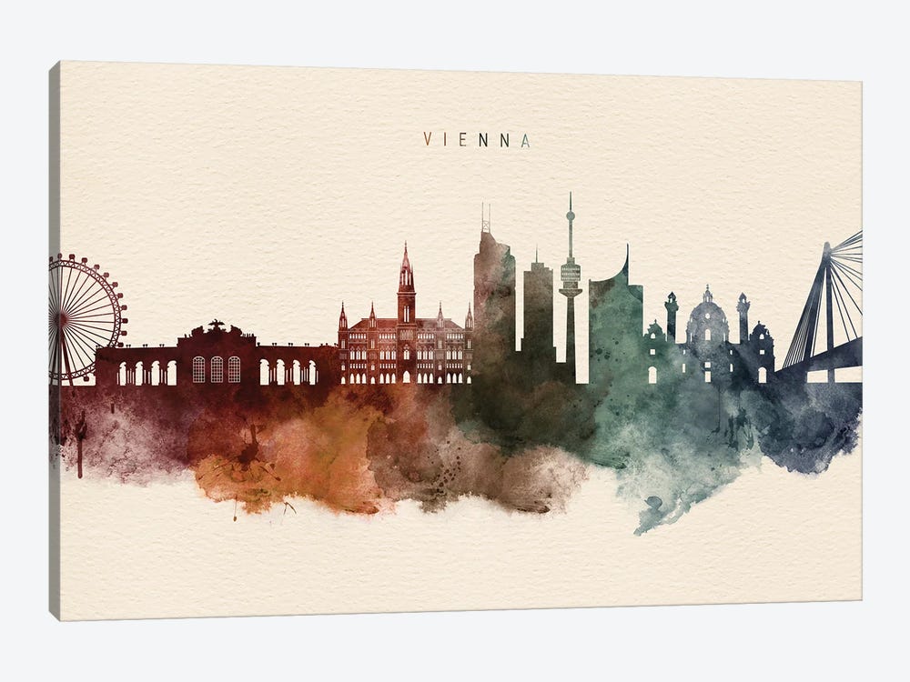 Vienna Desert Skyline by WallDecorAddict 1-piece Canvas Print