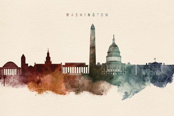 Washington, D.C.: Washington Desert Skyline by WallDecorAddict