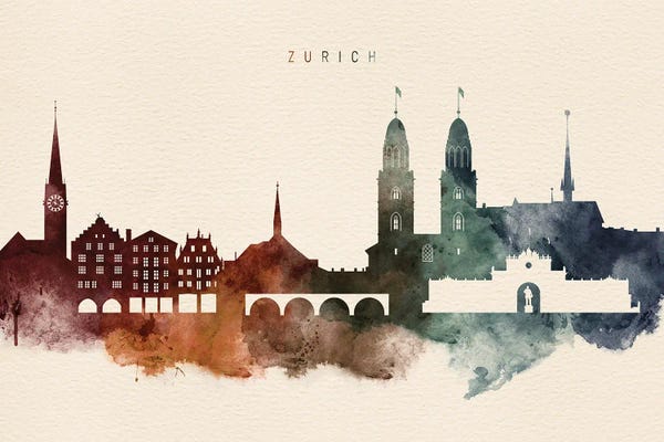Zurich: Zurich Desert Skyline by WallDecorAddict