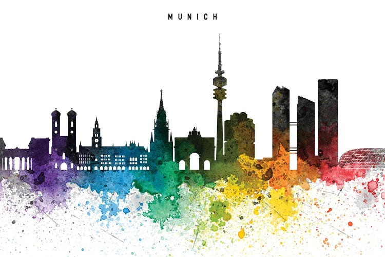 Munich Skyline, Rainbow Style