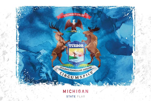 Michigan: Michigan by WallDecorAddict