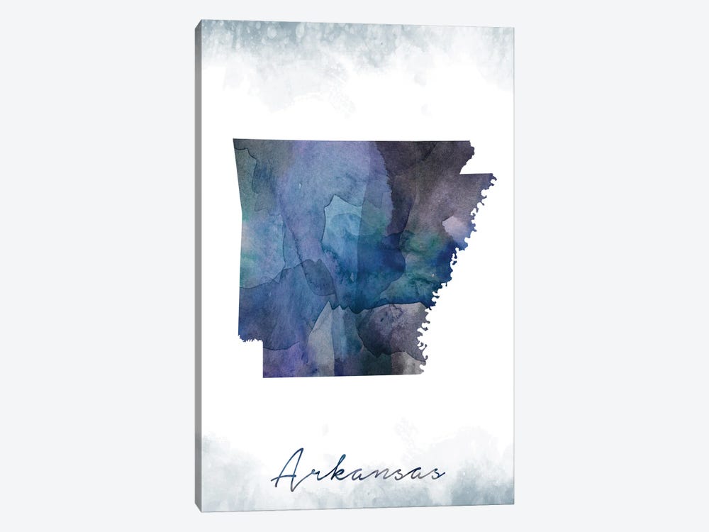 Arkansas State Bluish by WallDecorAddict 1-piece Canvas Artwork