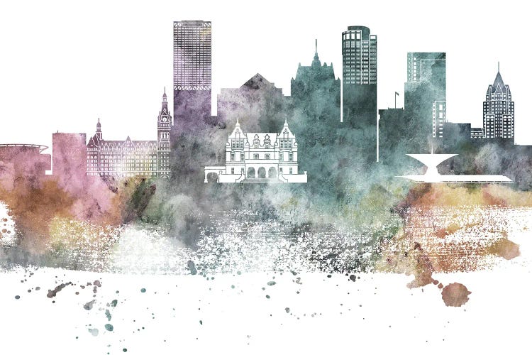 Milwaukee Pastel Skylines