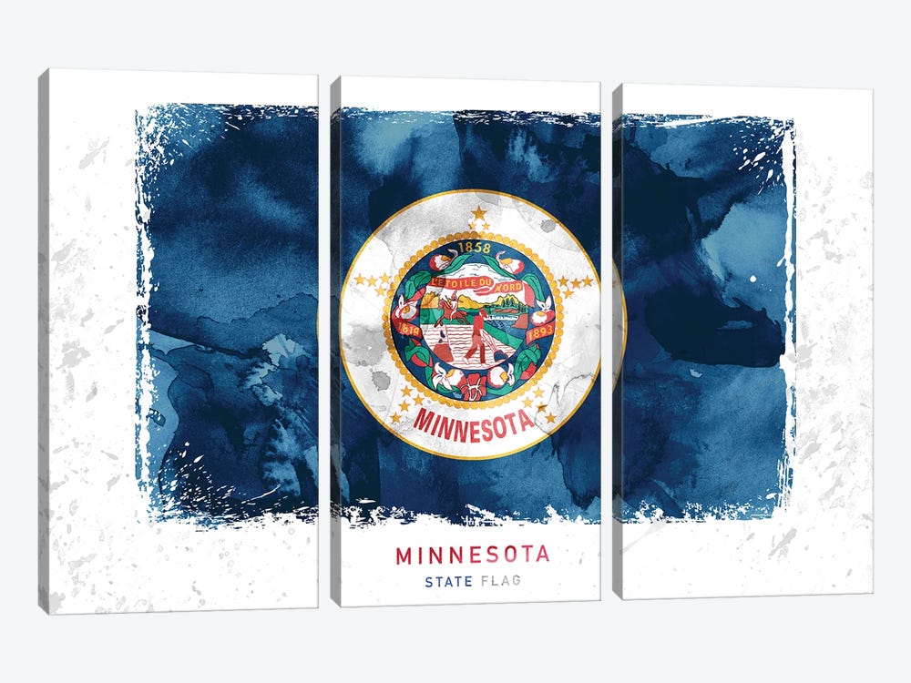 Minnesota 3-piece Canvas Print