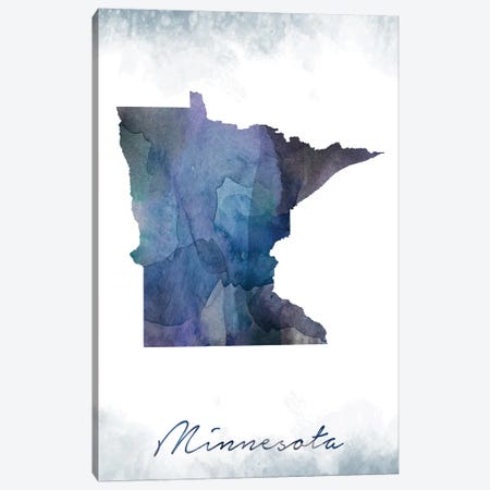 Minnesota Statebluish Canvas Print #WDA274} by WallDecorAddict Art Print