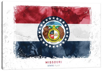 Missouri Canvas Art Print - Flag Art