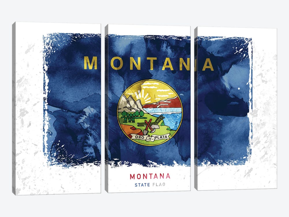 Montana by WallDecorAddict 3-piece Canvas Art