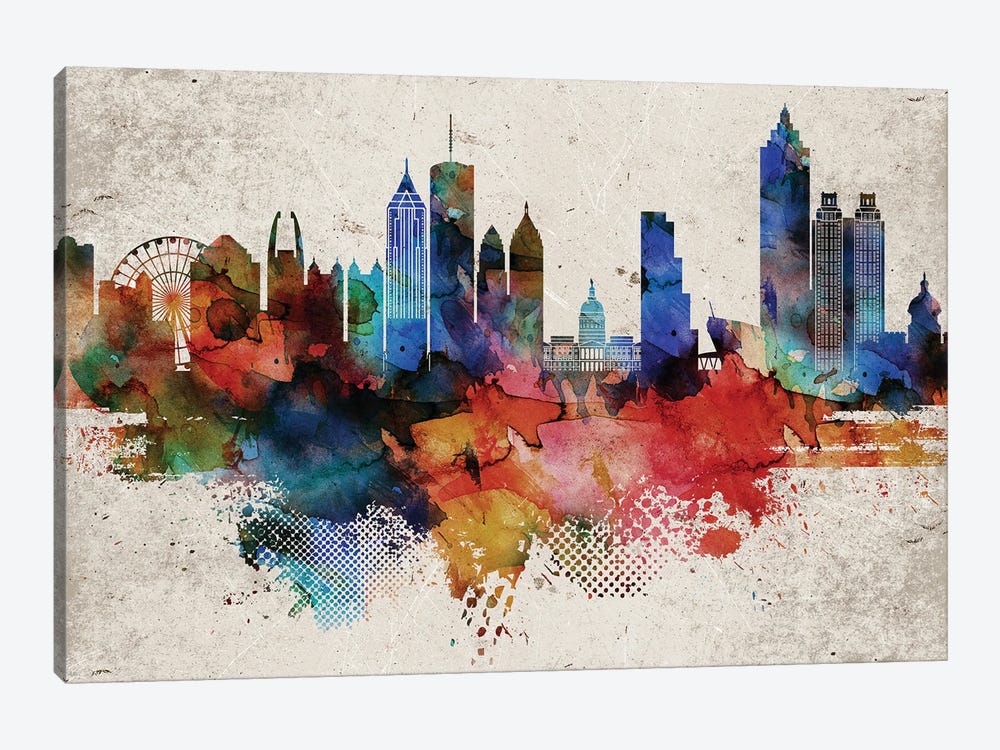 Atlanta Abstract by WallDecorAddict 1-piece Canvas Print