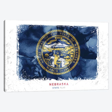 Nebraska Canvas Print #WDA294} by WallDecorAddict Canvas Art Print