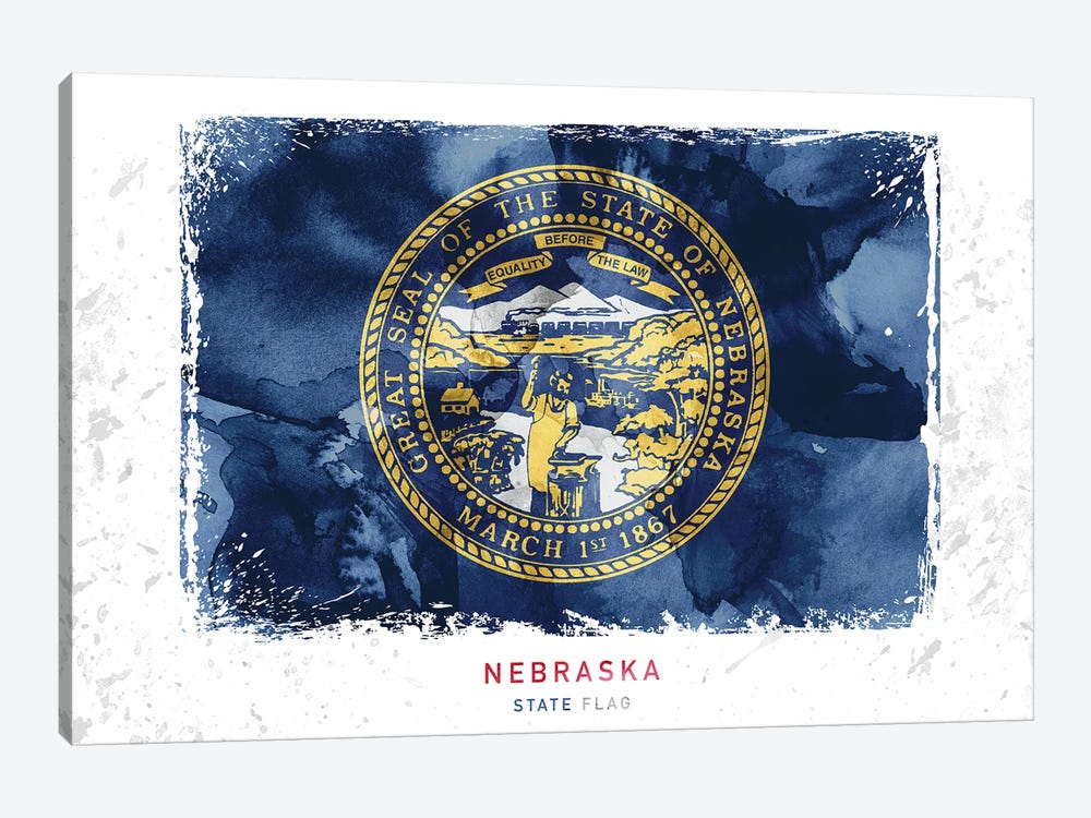 Nebraska by WallDecorAddict 1-piece Canvas Art Print