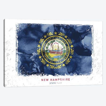 New Hampshire Canvas Print #WDA305} by WallDecorAddict Canvas Print