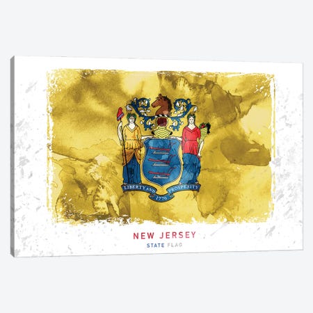 New Jersey Canvas Print #WDA310} by WallDecorAddict Art Print