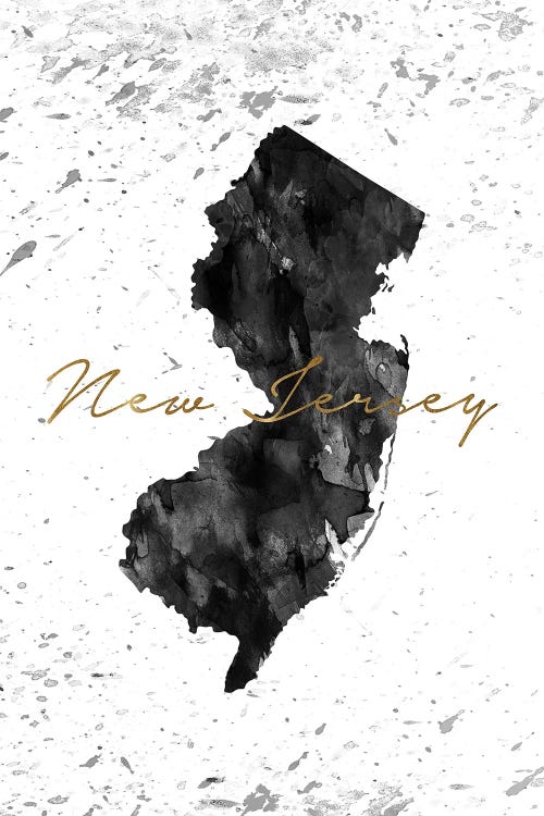 New Jersey Black And White Gold