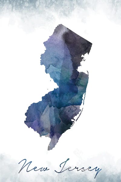 WallDecorAddict: New Jersey Statebluish by WallDecorAddict