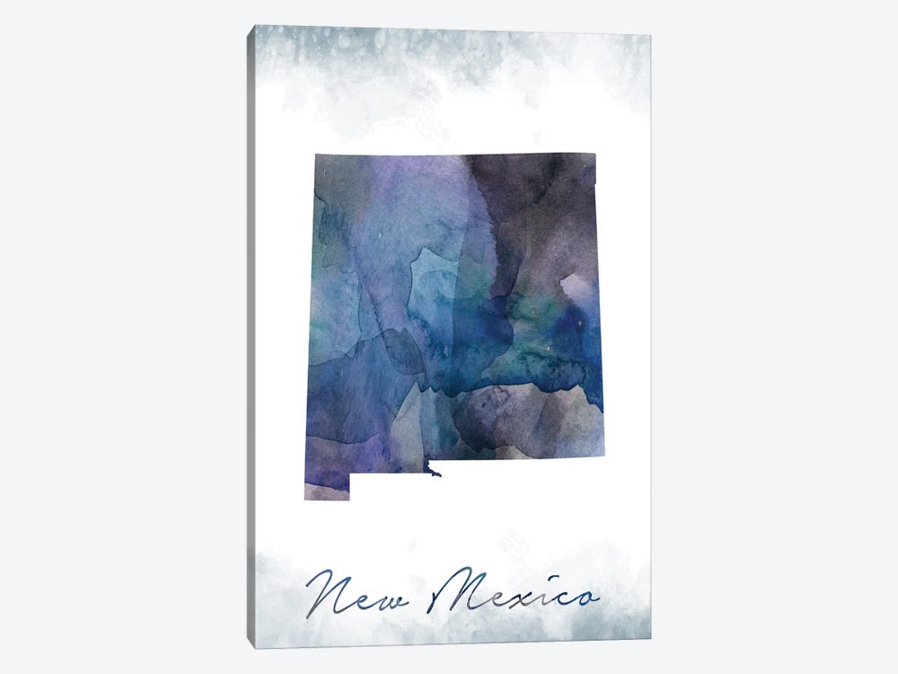New Mexico State Bluish by WallDecorAddict 1-piece Canvas Print