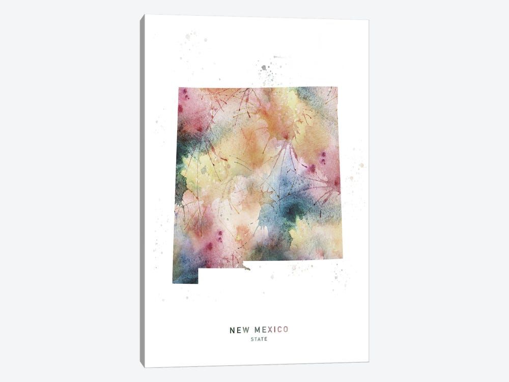 New Mexico State Watercolor by WallDecorAddict 1-piece Art Print