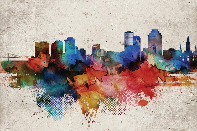 New Orleans Abstract by WallDecorAddict wall art