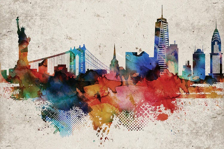 New York Abstract by WallDecorAddict wall art