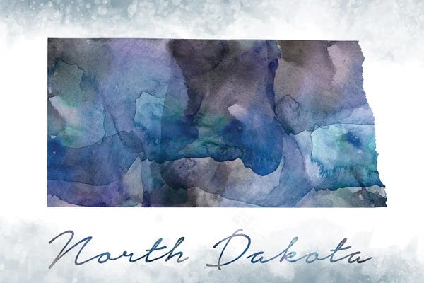 North Dakota: North Dakota State Bluish by WallDecorAddict