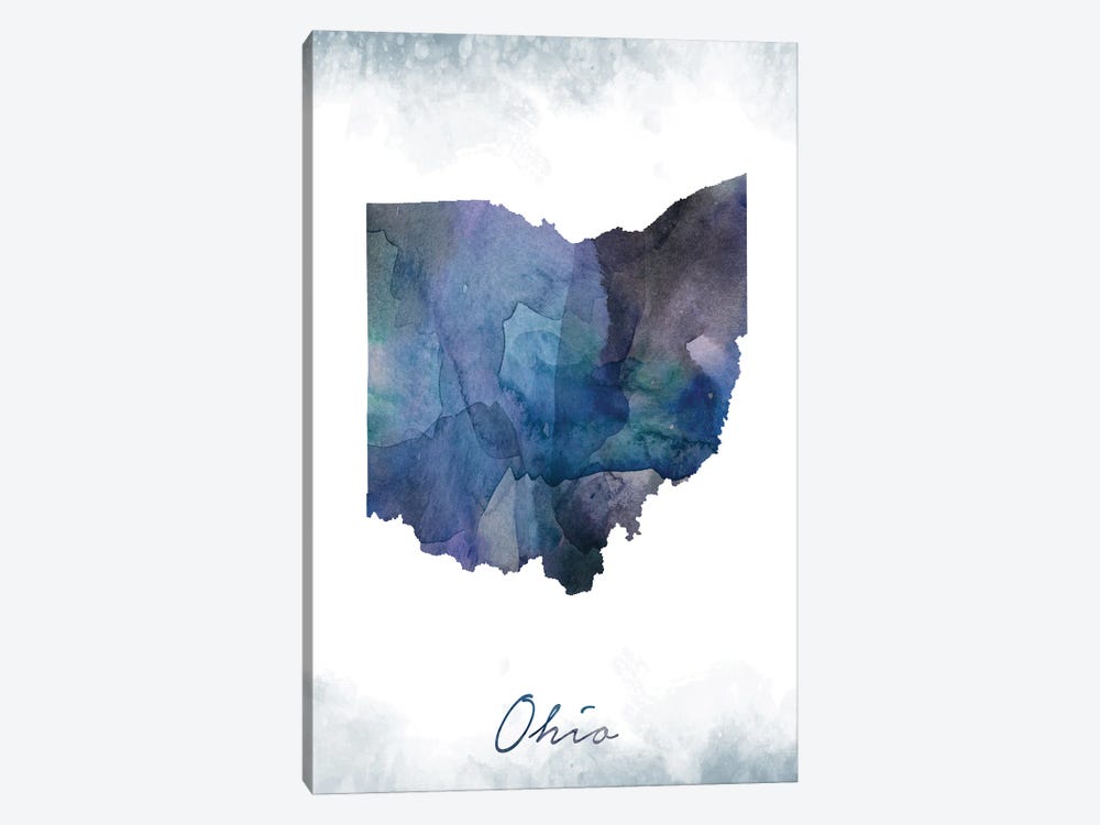 Ohio State Bluish by WallDecorAddict 1-piece Canvas Print
