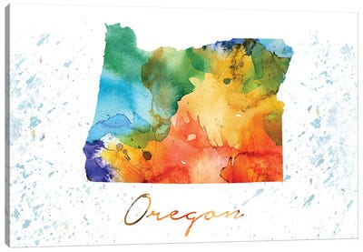 Oregon State Oregon Canvas Art Print - WallDecorAddict
