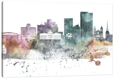 Phoenix Pastel Skylines Canvas Art Print - WallDecorAddict