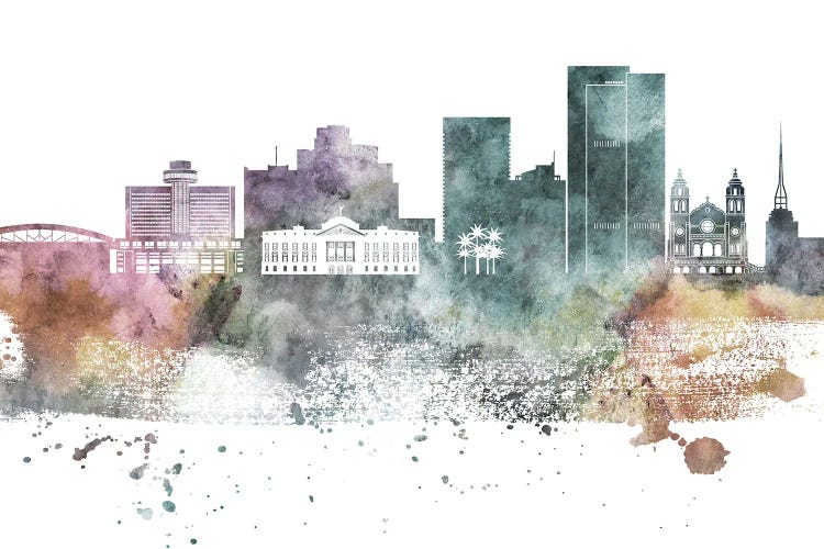 Phoenix Pastel Skylines by WallDecorAddict wall art