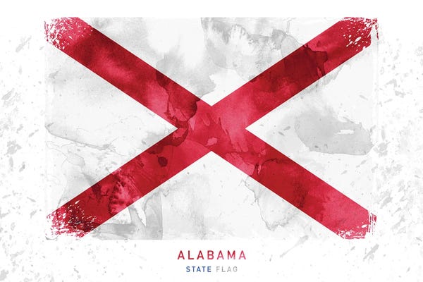 U.S. State Flags: Alabama by WallDecorAddict