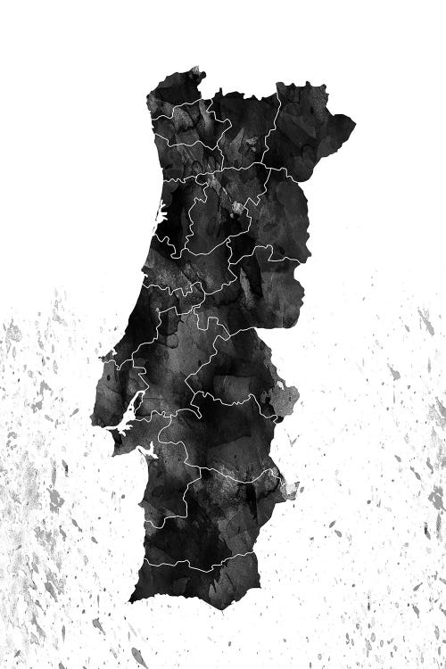 Portugal Black And White by WallDecorAddict wall art