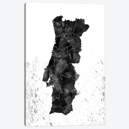 Portugal Black And White Canvas Print #WDA407} by WallDecorAddict Canvas Art