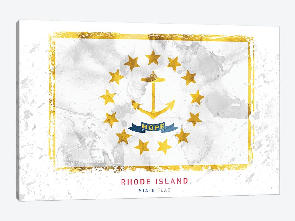 Rhode Island by WallDecorAddict 1-piece Canvas Art