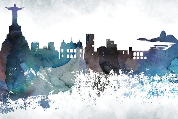 Brazil: Rio Bluish Skylines by WallDecorAddict