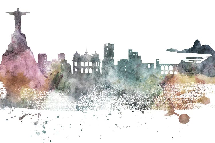 Rio Pastel Skylines by WallDecorAddict wall art