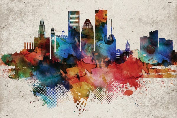 WallDecorAddict: Baltimore Abstract by WallDecorAddict