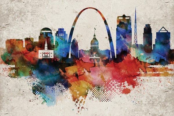 WallDecorAddict: Saint Louis Abstract by WallDecorAddict