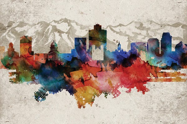 Utah: Salt Lake City Abstract by WallDecorAddict