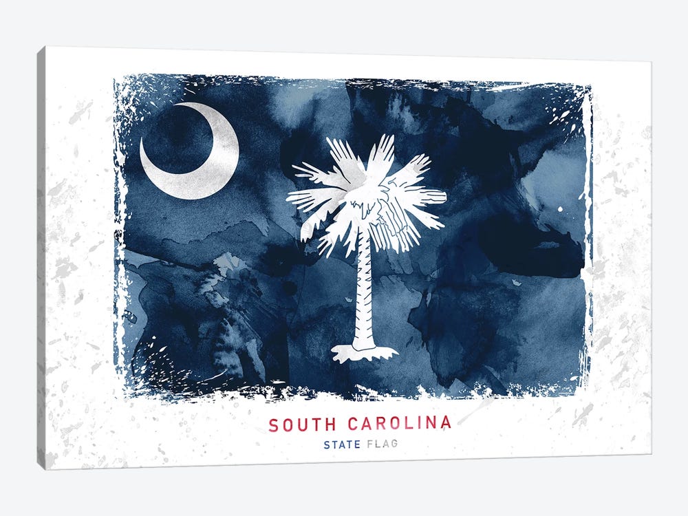 South Carolina by WallDecorAddict 1-piece Canvas Art Print