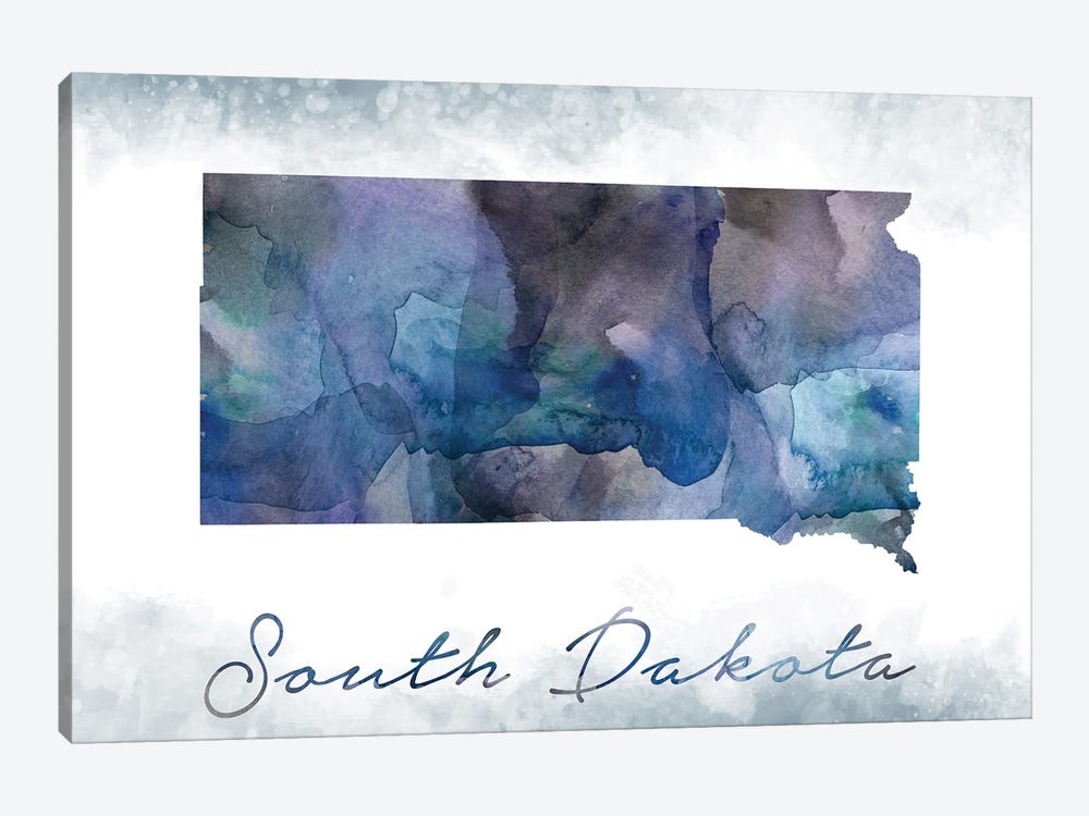 South Dakota State Bluishl by WallDecorAddict 1-piece Art Print