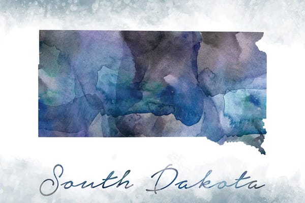 South Dakota: South Dakota State Bluishl by WallDecorAddict